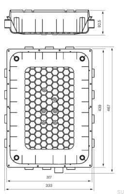 Caja de montaje para grifo de ducha T BOX 2.0 368 ABS