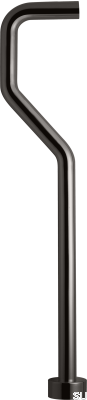 Tubo sifón tipo S XA22 Latón Cromo Negro