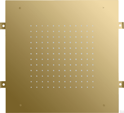 Rociador de ducha rectangular tipo lluvia 500 ZSOF095, Latón, Oro miel