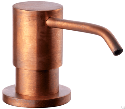 Dispensador de jabón BI228, cobre cepillado, sin pintar