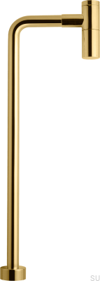 Sifón para lavabo con tubo tipo L XA100 Miel Oro Latón