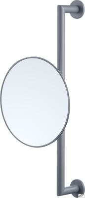 TA816 Espejo de baño de latón gris Ascot