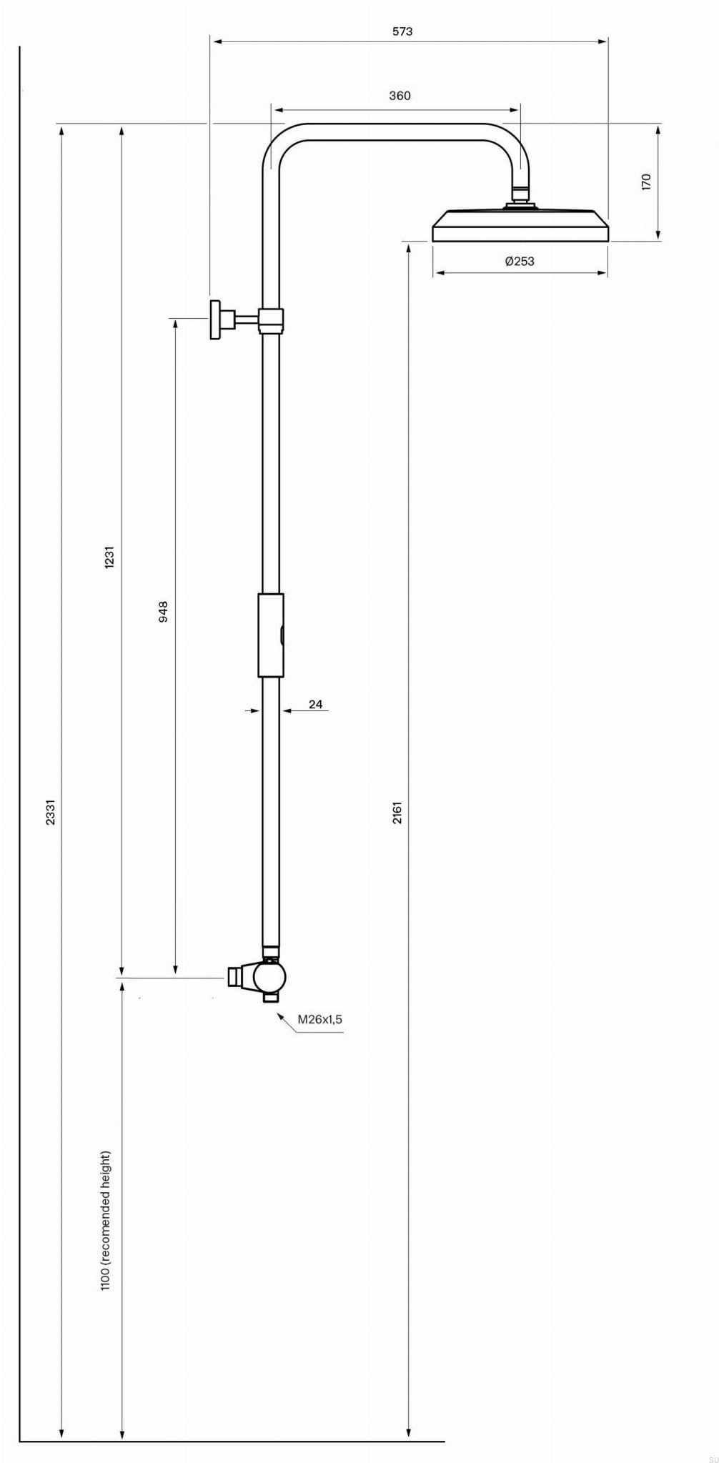 9426669--Zestaw prysznicowy ARM5200-150 Mosiężny Miodowe Złoto-Tapwell-Skandynawskie-Uchwyty_2