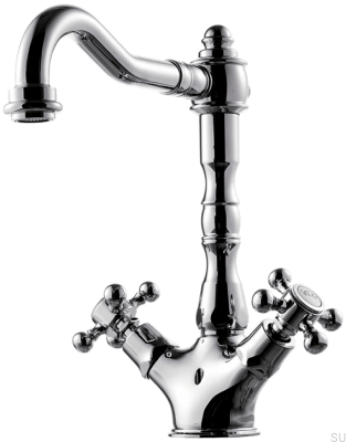 Grifo para lavabo FBLV075, latón cromado
