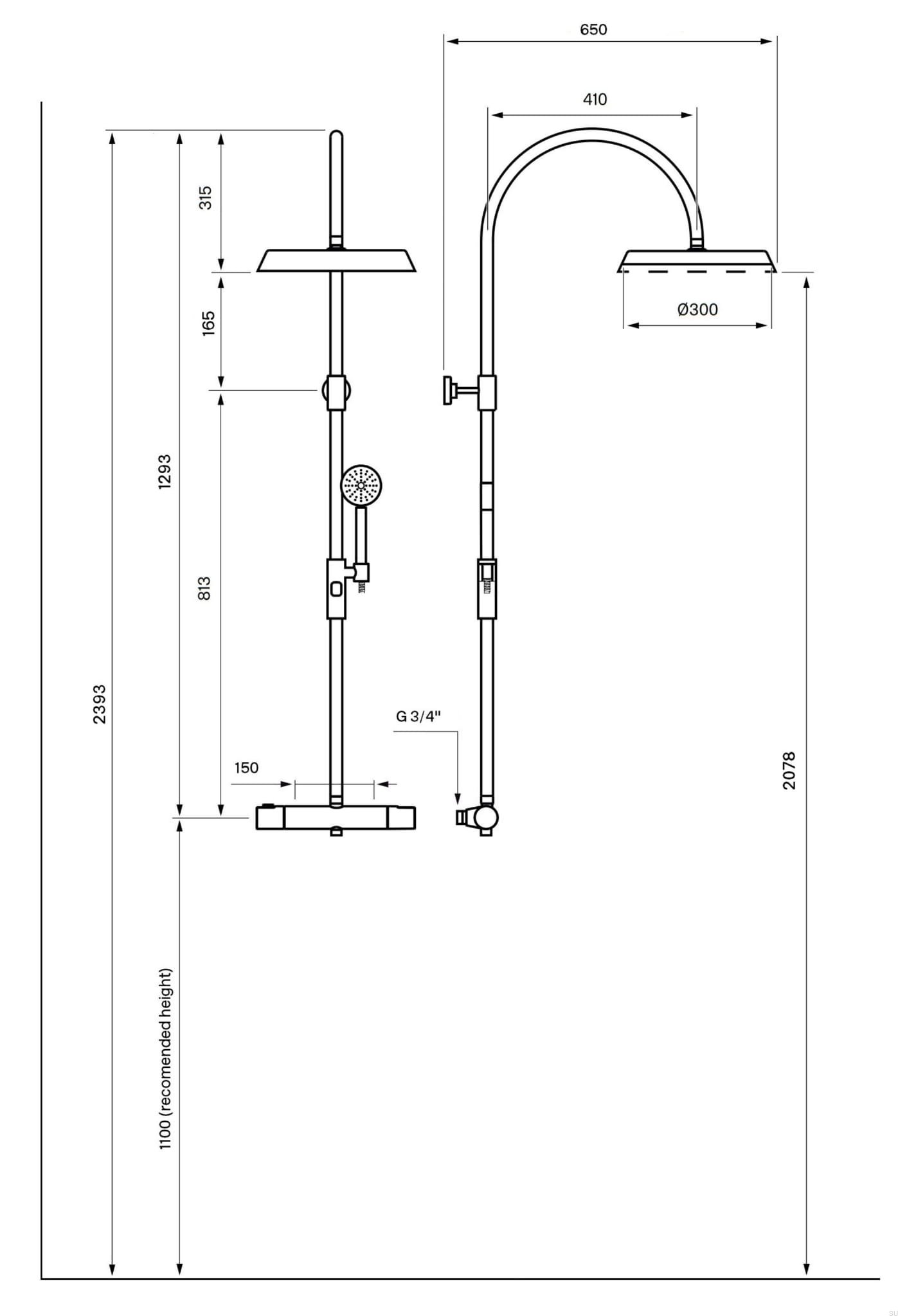9423042--Zestaw prysznicowy ARM7300-150 Mosiężny Miodowe Złoto-Tapwell-Skandynawskie-Uchwyty_2