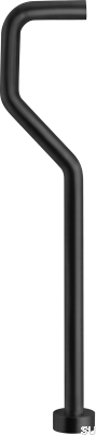 Tubo para sifón tipo S XA22, Latón Negro Mate