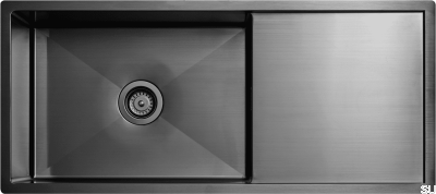 Fregadero Diskho 8140 Acero Negro Cromo PVD