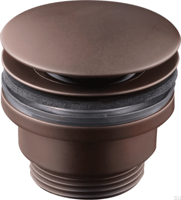 Tapón de lavabo universal emergente 74400 Latón Marrón