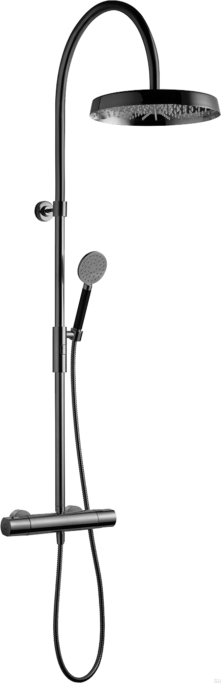 9423041--Zestaw prysznicowy ARM7300-150 Mosiężny Czarny Chrom-Tapwell-Skandynawskie-Uchwyty_1