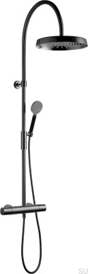 ARM7300-150 Juego de ducha cromado negro latón