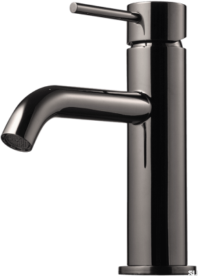 EVM072 grifo para lavabo, latón, cromo negro