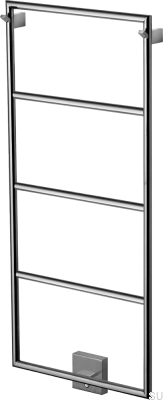 Radiador de baño TW800-400 Acero Negro Cromo PVD