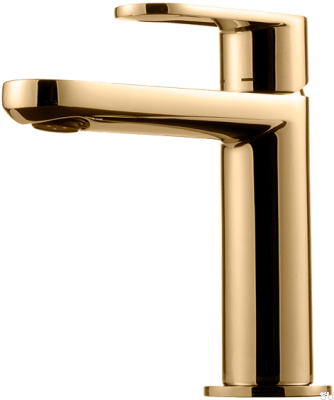 Grifo para lavabo CA071, latón pulido, sin pintar