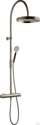 Juego de ducha ARM7300-150, latón niquelado cepillado 