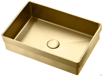Lavabo de empotrar TA4328 Acero Latón PVD