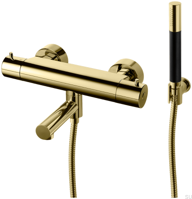 Grifo termostático para baño y ducha EVM026-150 Honey Gold Brass