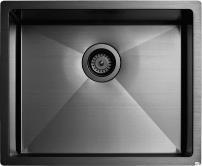 Fregadero de cocina Diskho 5040 acero negro cromado PVD