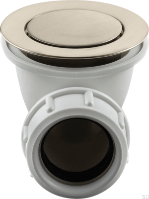  Tapón de bañera emergente 22200 Latón níquel cepillado