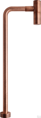 Sifón para lavabo con tubo tipo L XA100 Cobre Cepillado Sin Pintar