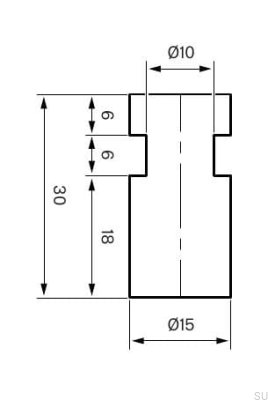 Colgador de pared TA241 Latón Níquel Cepillado (2 piezas)