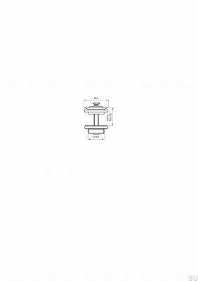 Desagüe lavabo 58400 Latón cromado