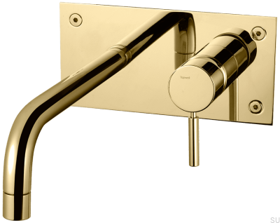Grifo para lavabo 230 BOX008 Miel Oro Latón