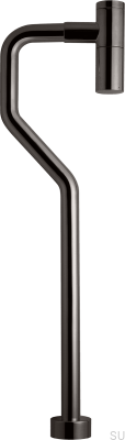 Sifón para lavabo con tubo en S XA200 Latón Negro Cromo