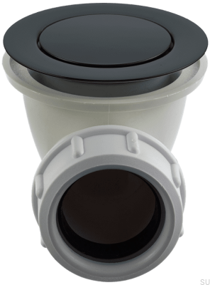 Tapón bañera emergente 22200 Latón Negro Mate