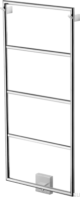 Radiador de baño TW800-400, acero cromado pulido