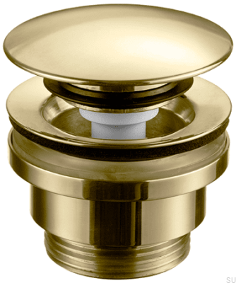 Tapón automático universal para lavabo 74400 Latón Miel Oro