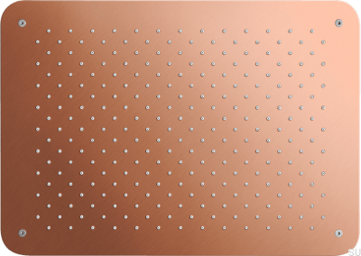 Rociador de ducha tipo lluvia rectangular 450 x 320 ZSOF093 Cobre cepillado Sin pintar