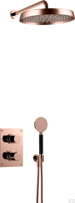 ARM7268 ED2 Juego de ducha cobre cepillado sin pintar