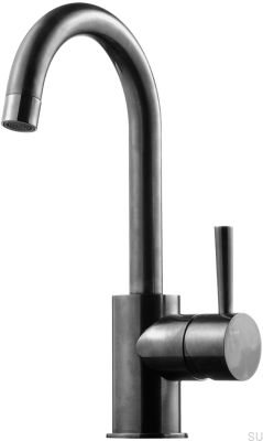 Grifo de cocina EVO078 Latón Negro Cromo Cepillado