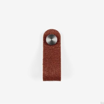 Pomo para mueble Pina marrón con Pinatex plata