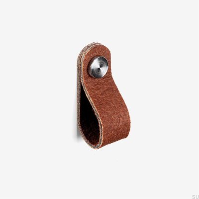 Pomo para mueble Pina marrón con Pinatex plata