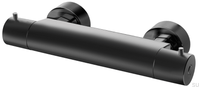 Grifo termostático para ducha EVM168-150 Latón Negro Mate