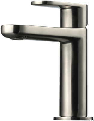 Grifo para lavabo CA071, latón níquel cepillado