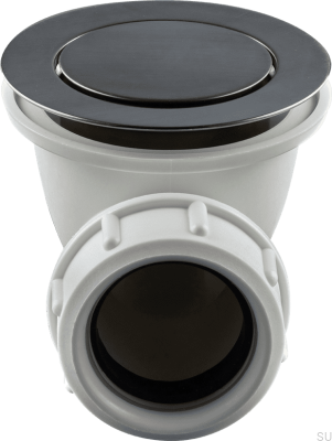 Tapón emergente para bañera 22200 Latón Negro Cromo cepillado