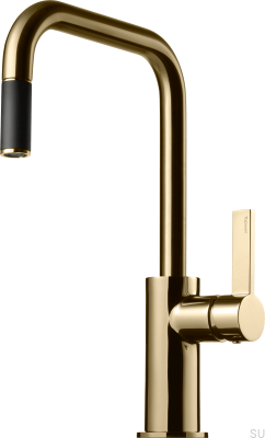 Grifo de cocina con caño extraíble ARM577 Miel Oro Latón