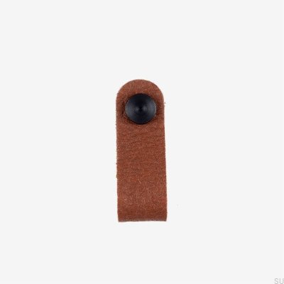 Pomo para mueble Pina marrón con Pinatex negro