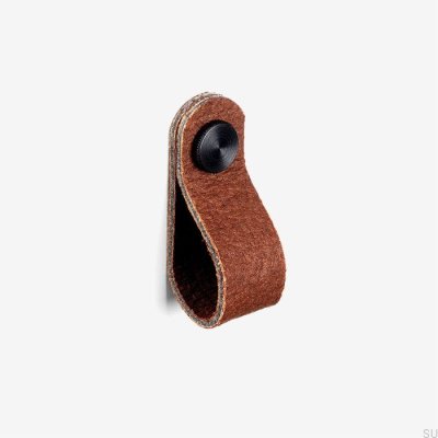 Pomo para mueble Pina marrón con Pinatex negro