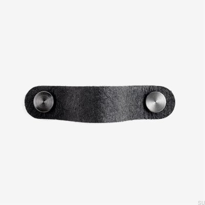 Tirador para mueble Pina negro con Pinatex plata