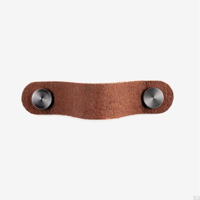 Tirador para mueble Pina marrón con Pinatex plata