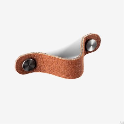 Tirador para mueble Pina marrón con Pinatex plata