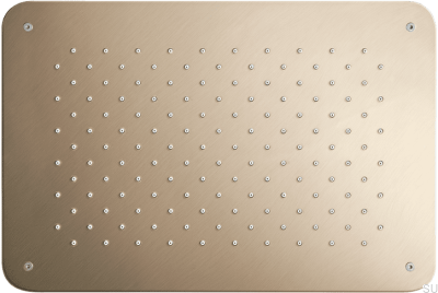 Rociador de ducha rectangular tipo lluvia 370 x 250 ZSOF092 Latón Miel Oro Cepillado