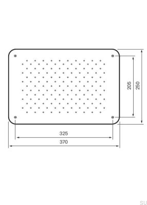 Rociador de ducha rectangular tipo lluvia 370 x 250 ZSOF092 Latón Miel Oro Cepillado