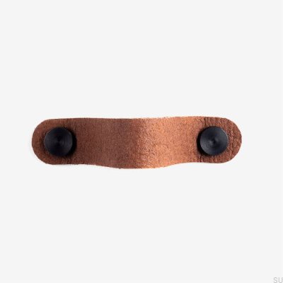 Tirador para mueble Pina marrón con Pinatex negro