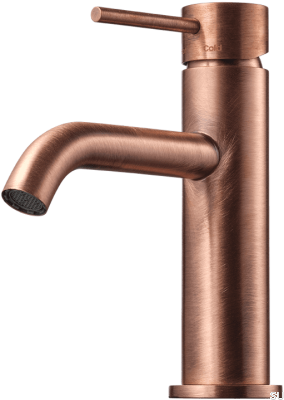 Grifo para lavabo EVM072, cobre cepillado, sin pintar