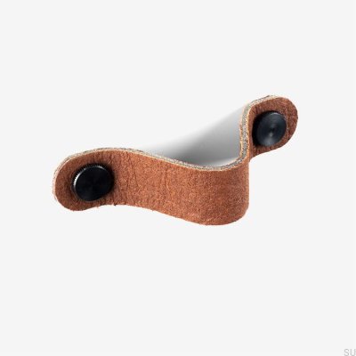 Tirador para mueble Pina marrón con Pinatex negro