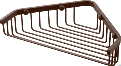 Jabonera de esquina TA156, latón, marrón